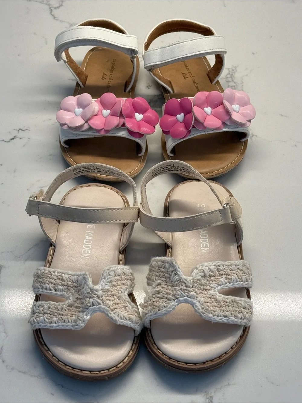 Lot of two toddler girl size 8 Sandals